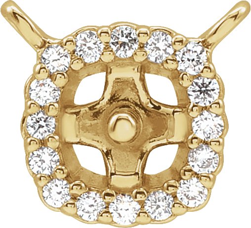Halo-Style Pearl Necklace or Center