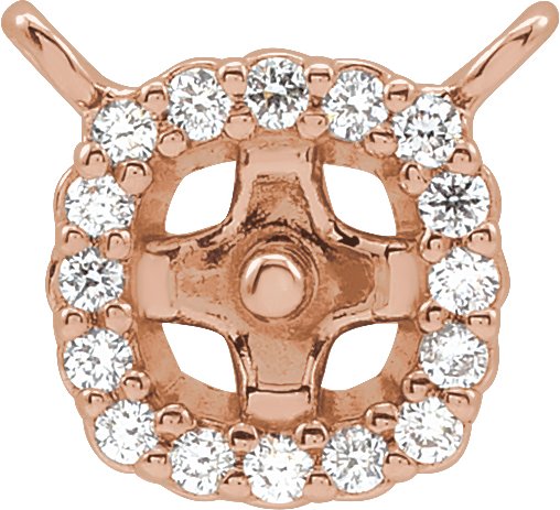 Halo-Style Pearl Necklace or Center
