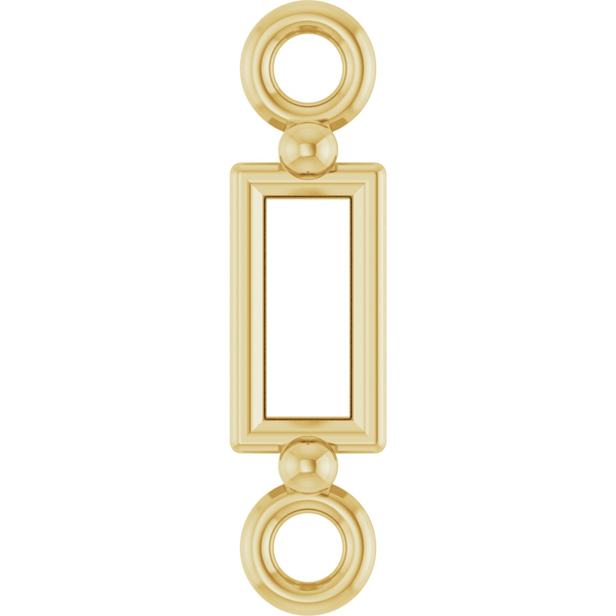 14K Yellow 1/8 CT Natural Diamond 2-Prong Link