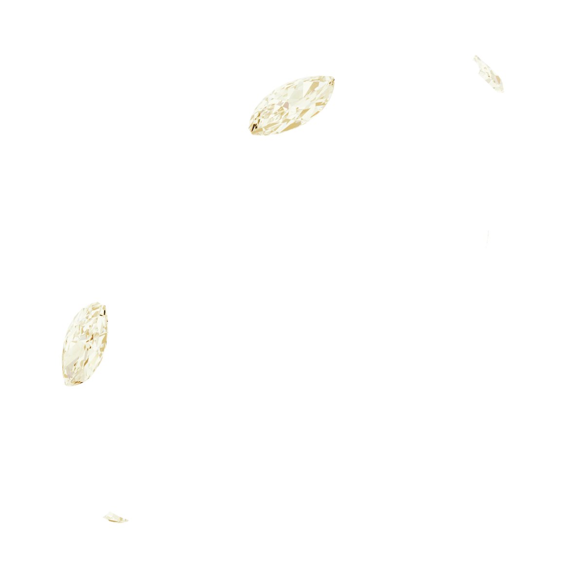 14K Yellow 1/3 CTW Natural Diamond Finger Floral-Inspired Eternity Band