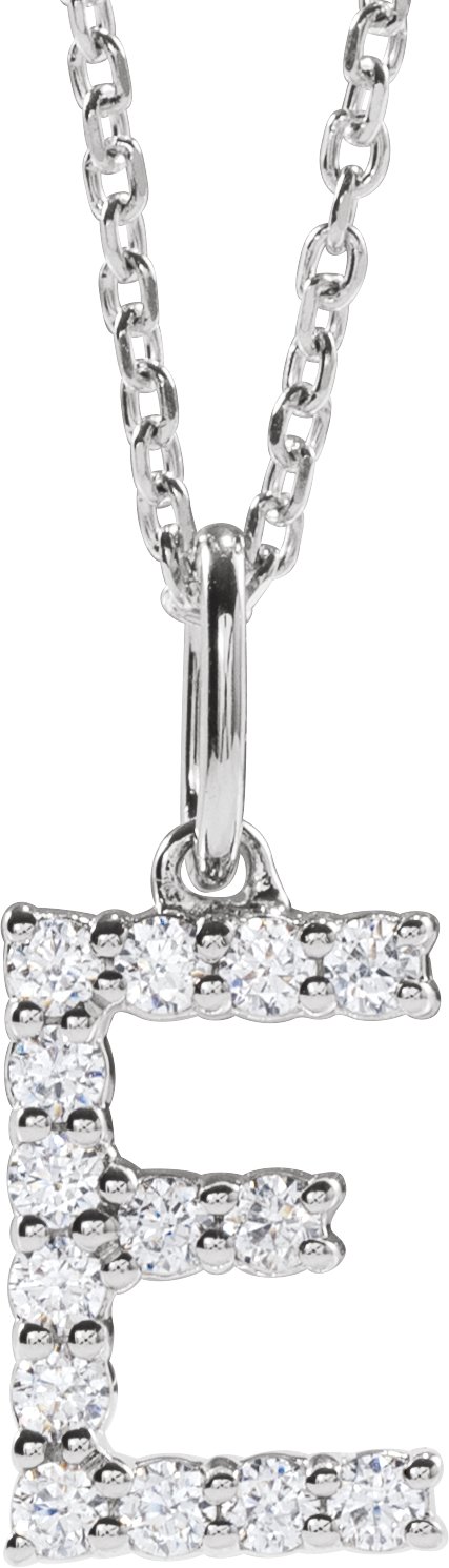 Lab Grown Diamond Initial Pendant