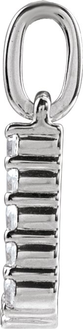 1/5 CTW Lab-Grown Diamond Initial Z 16-18" Necklace view 3