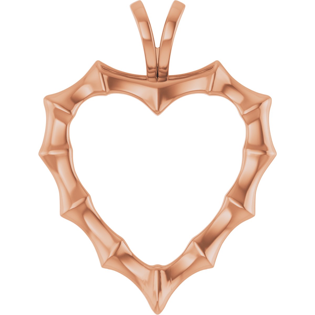 Bamboo Heart Necklace & Pendant