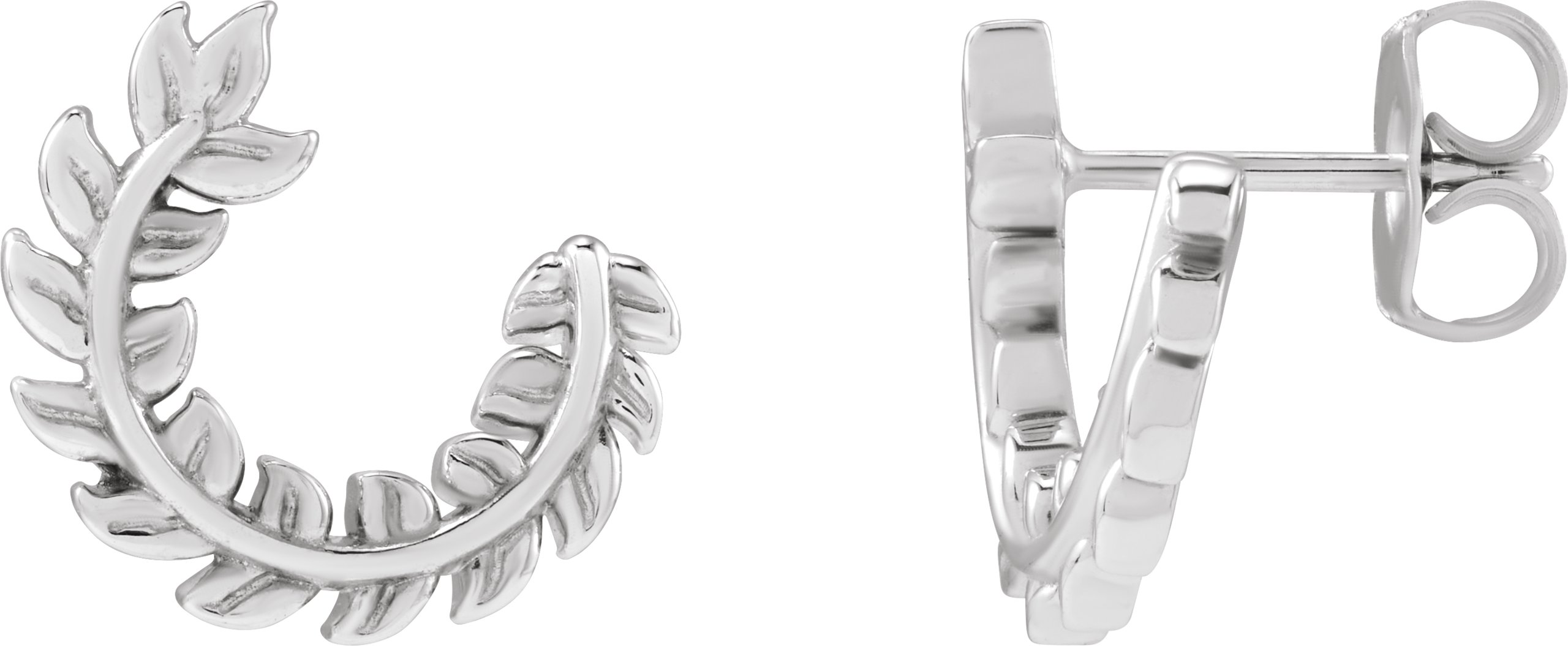 Floral Hoop Earring