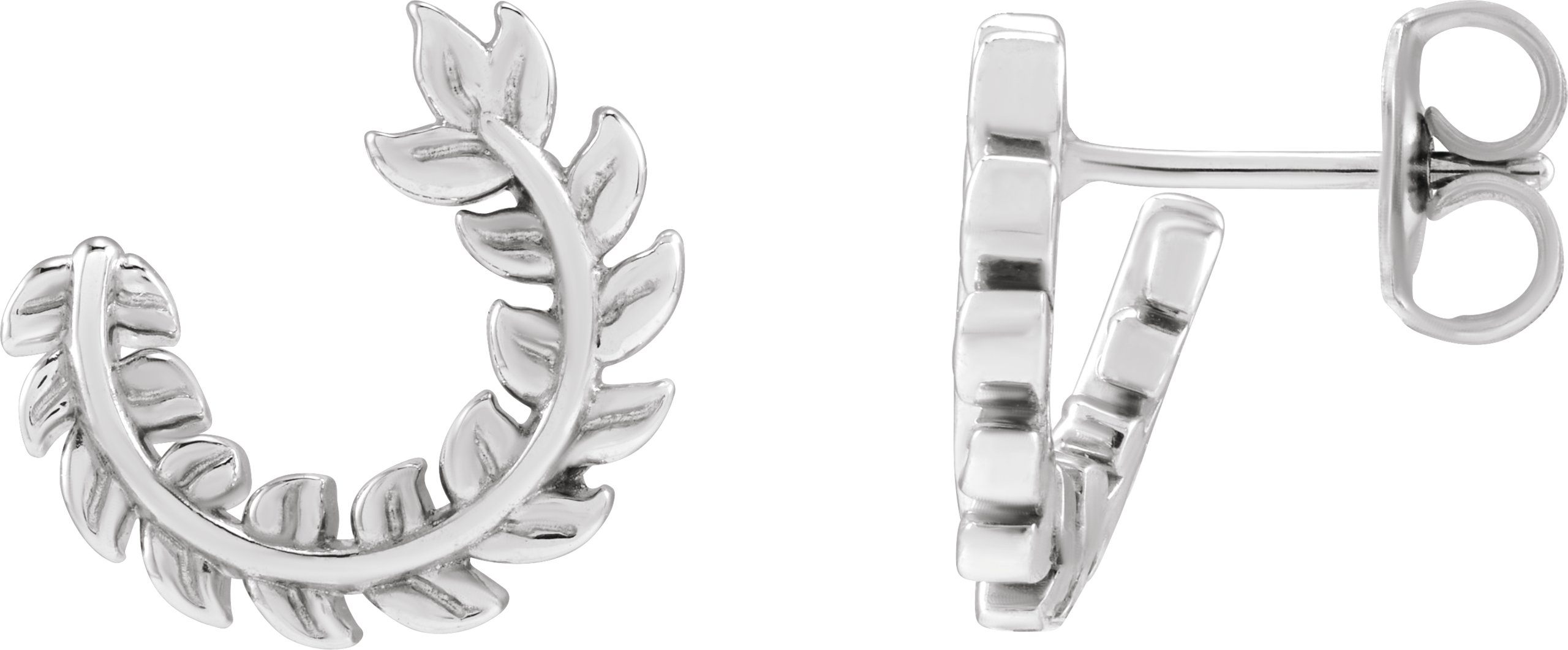 Floral Hoop Earring