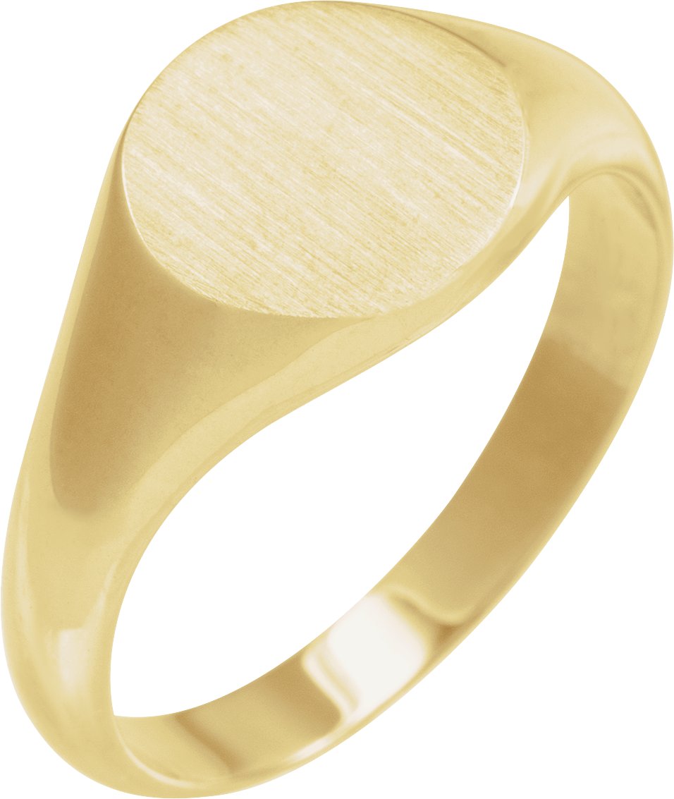 Round Signet Ring