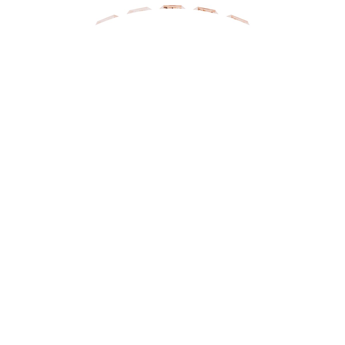 Alternative view of 1/2 CTW Natural Diamond Five-Stone Anniversary Band – 14K Rose Gold