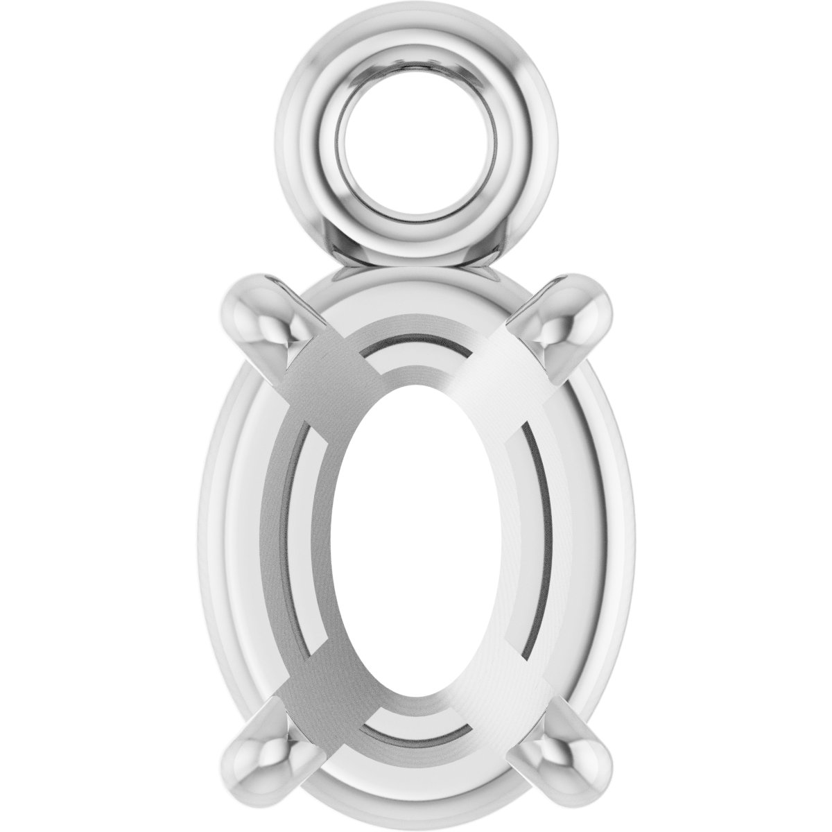 Round 4-Prong Basket Dangle