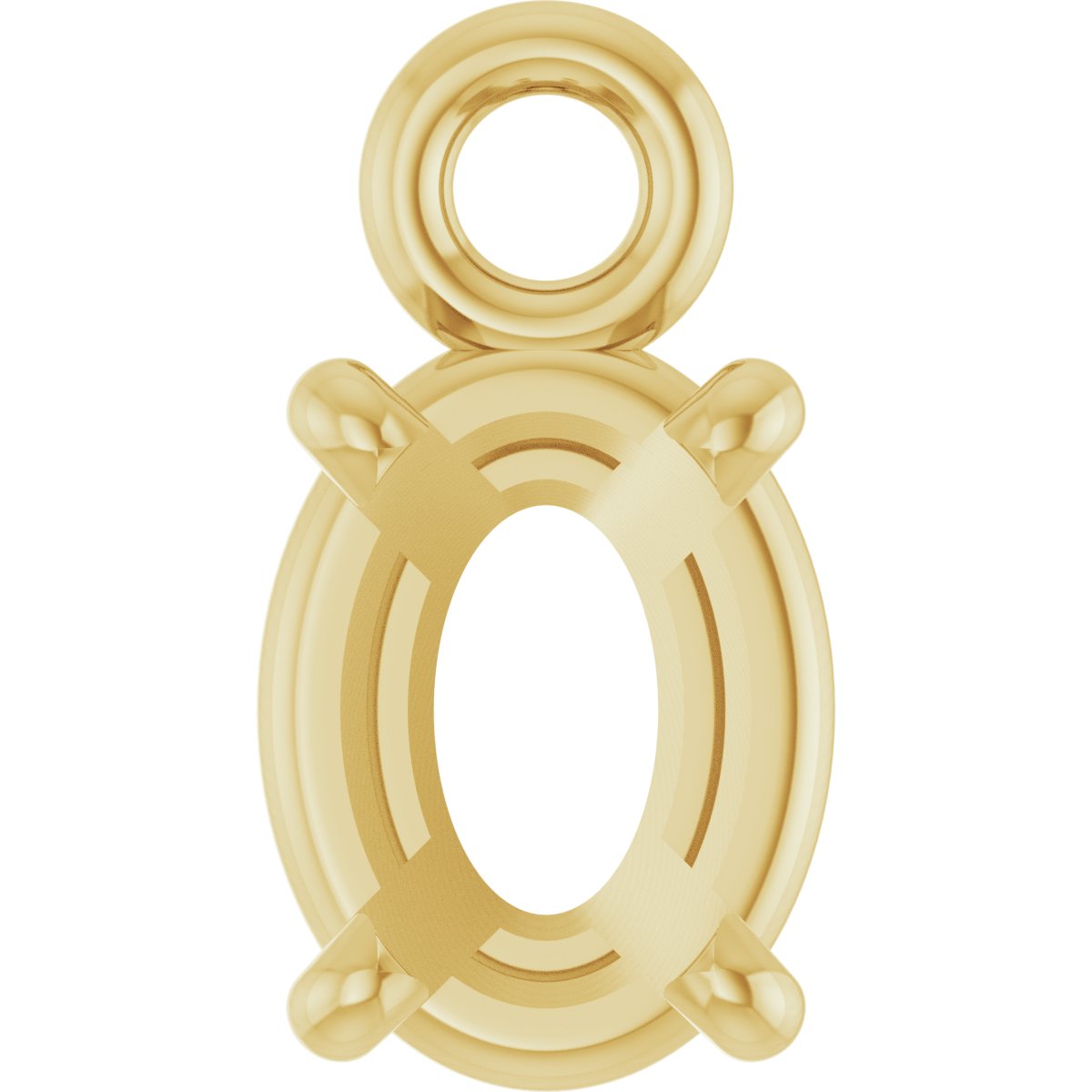 Round 4-Prong Basket Dangle