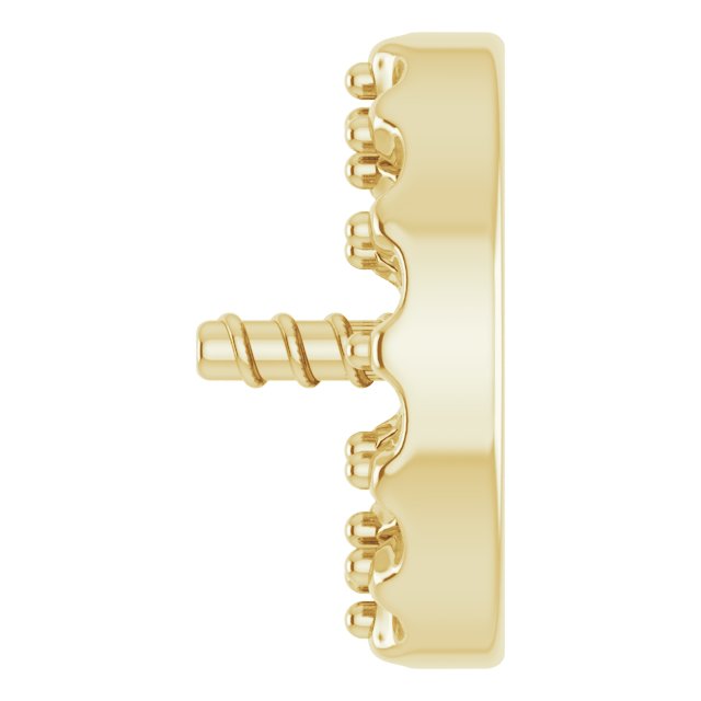 Halo-Style Pearl Earring Setting