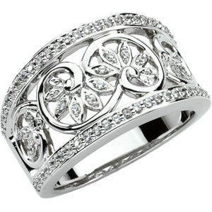 14K White .33 CTW Diamond Anniversary Band Ref 2806954