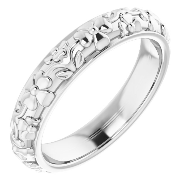 Floral Half Round Band