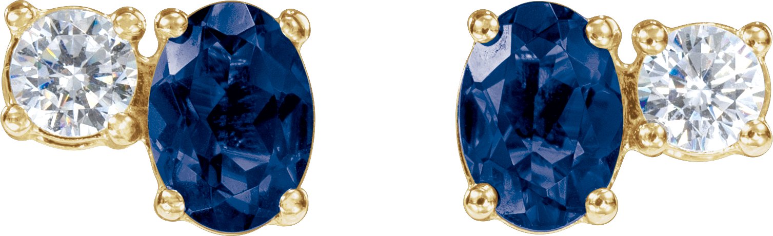 Alternative view of Accented Stud Earrings