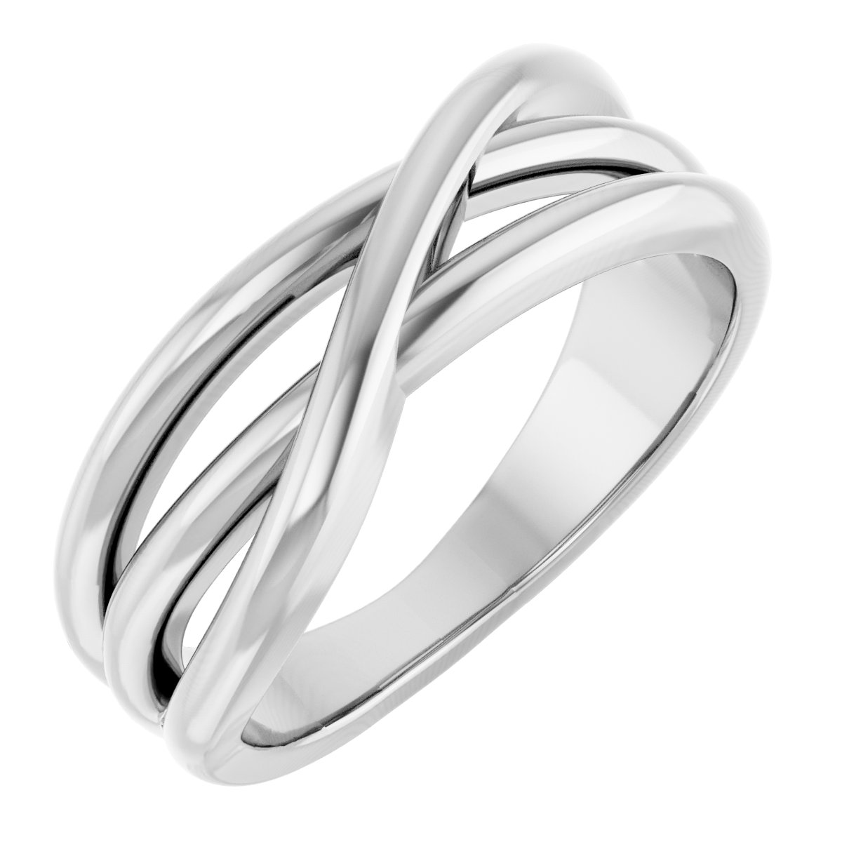 white gold fashion ring