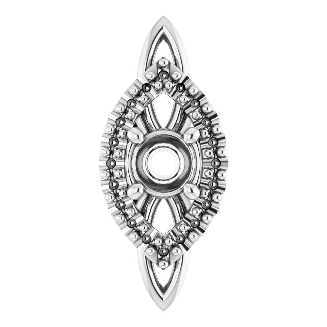 Sculptural Halo-Style Pendant