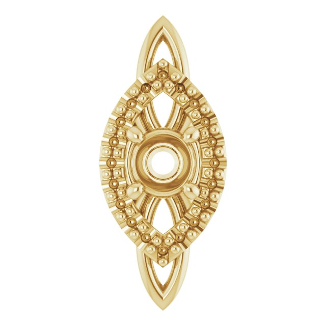 Sculptural Halo-Style Pendant