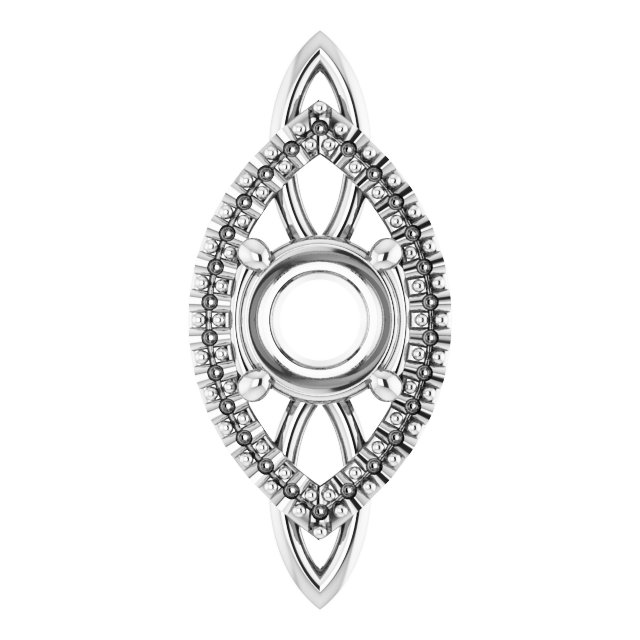 Sculptural Halo-Style Pendant