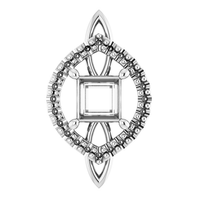 Sculptural Halo-Style Pendant