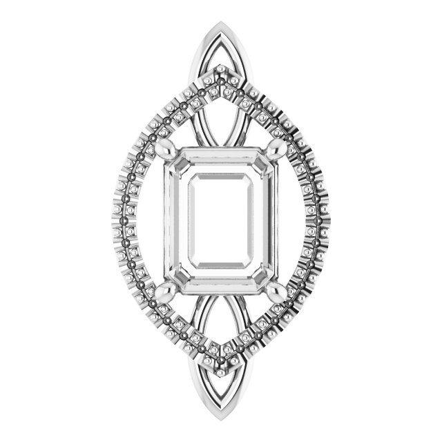 Sculptural Halo-Style Pendant
