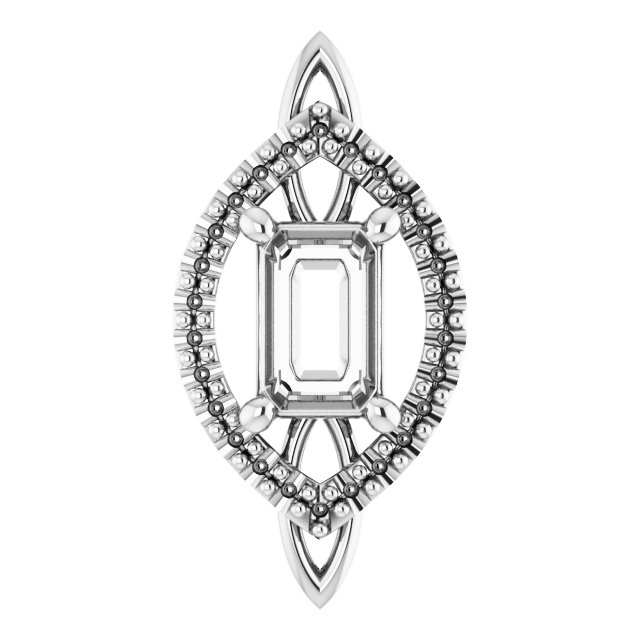 Sculptural Halo-Style Pendant