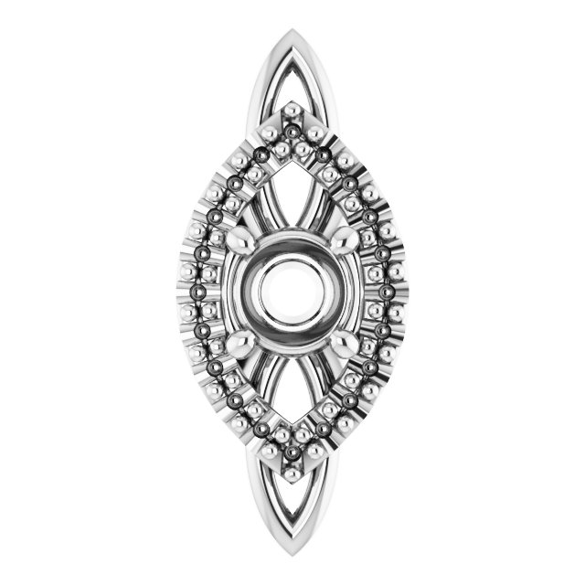 Sculptural Halo-Style Pendant
