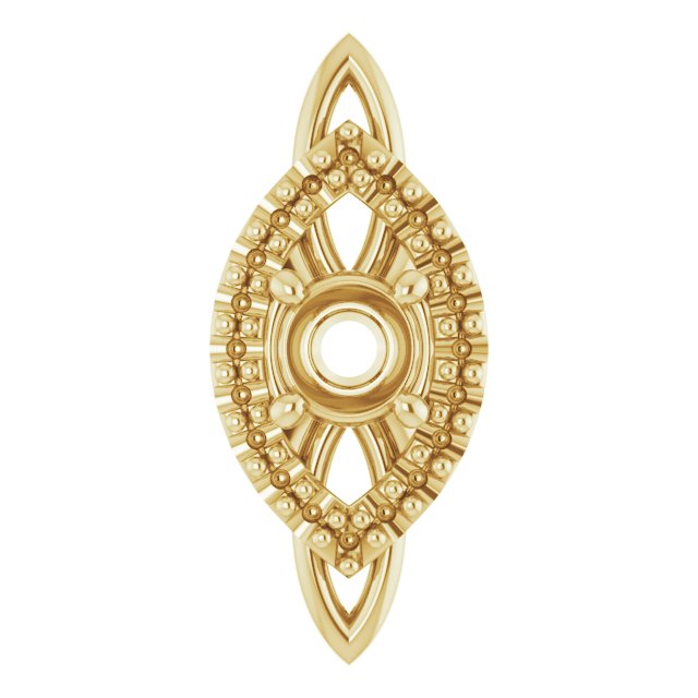 Sculptural Halo-Style Pendant