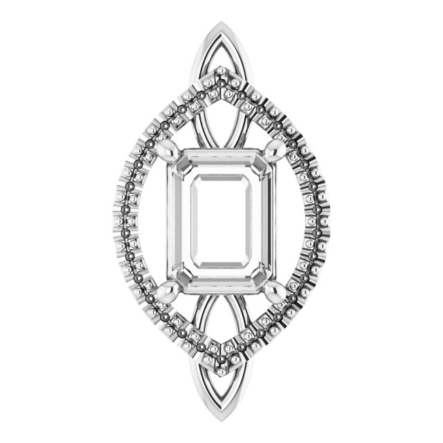 Sculptural Halo-Style Pendant