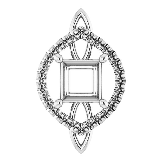 Sculptural Halo-Style Pendant