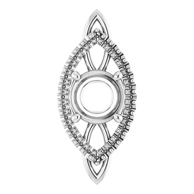 Sculptural Halo-Style Pendant