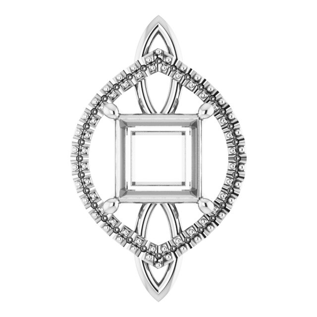 Sculptural Halo-Style Pendant