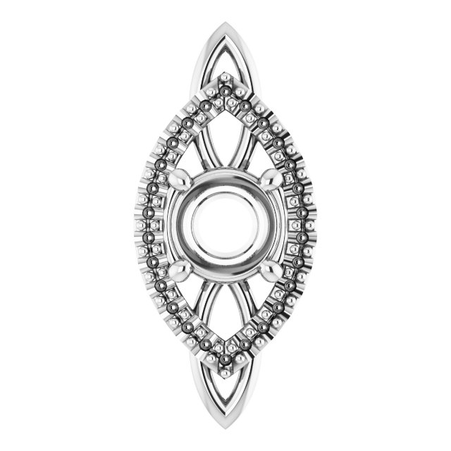 Sculptural Halo-Style Pendant