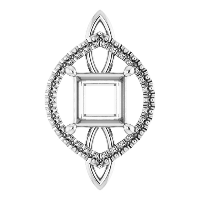 Sculptural Halo-Style Pendant