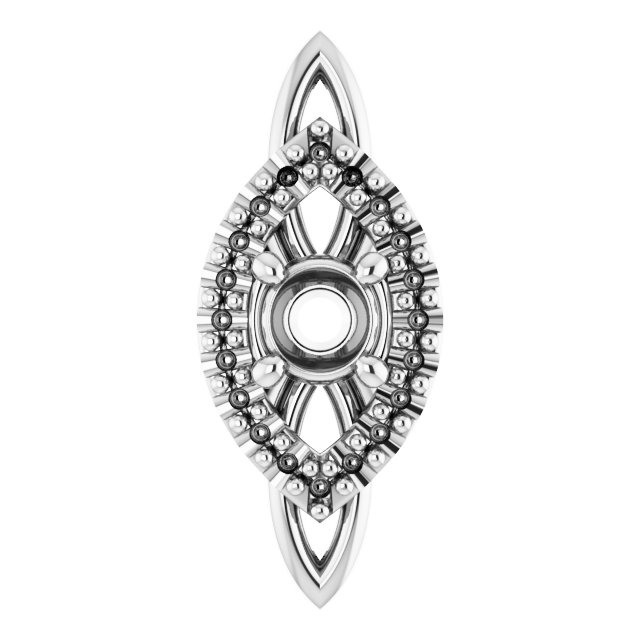Sculptural Halo-Style Pendant