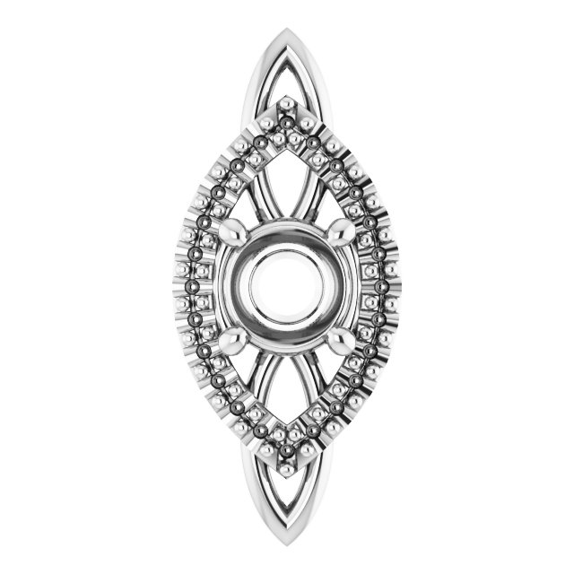 Sculptural Halo-Style Pendant