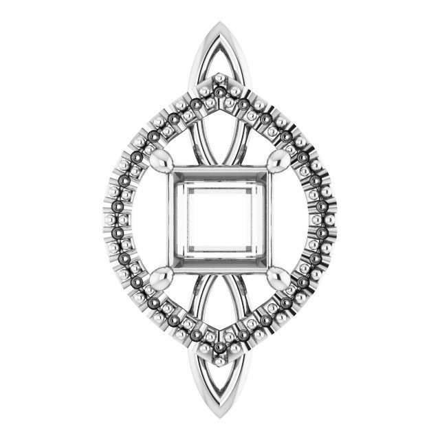 Sculptural Halo-Style Pendant