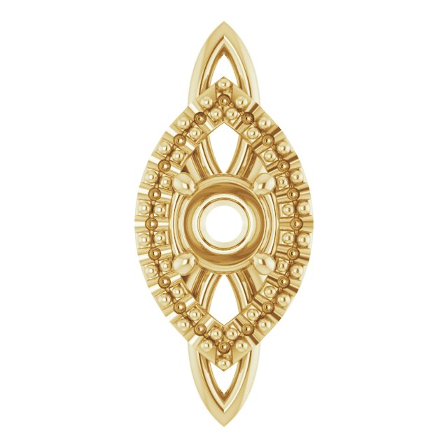 Sculptural Halo-Style Pendant