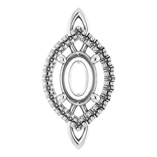 Sculptural Halo-Style Pendant