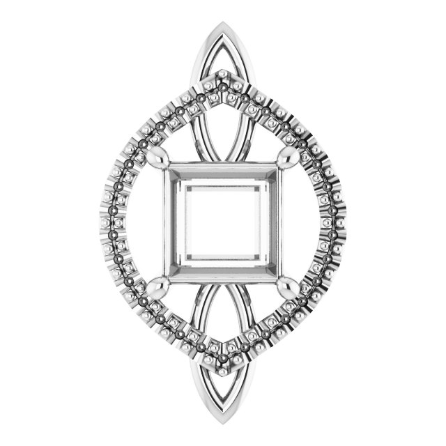 Sculptural Halo-Style Pendant