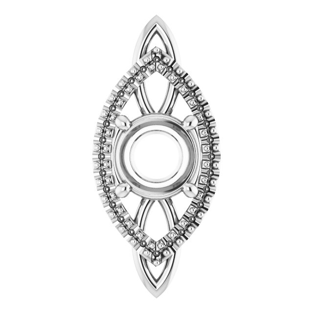 Sculptural Halo-Style Pendant