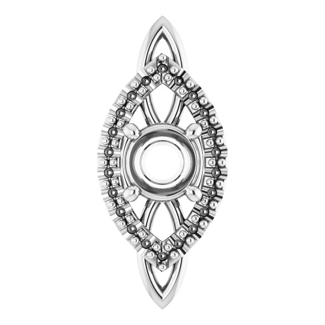 Sculptural Halo-Style Pendant