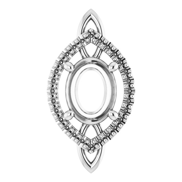Sculptural Halo-Style Pendant