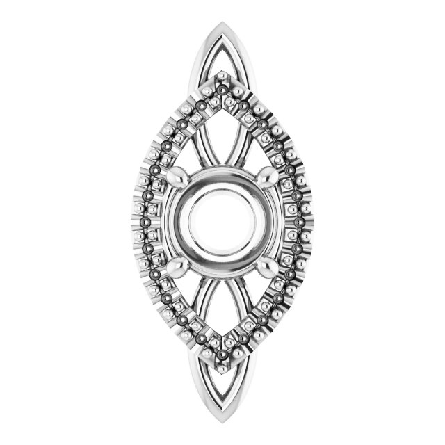 Sculptural Halo-Style Pendant