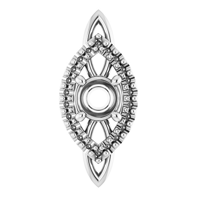 Sculptural Halo-Style Pendant