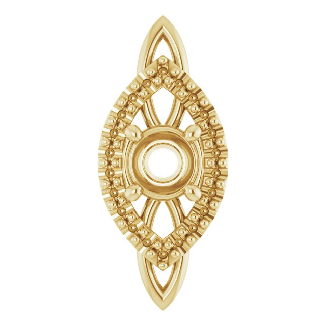 Sculptural Halo-Style Pendant