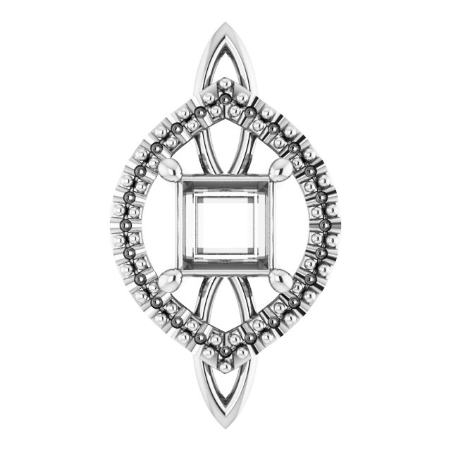 Sculptural Halo-Style Pendant