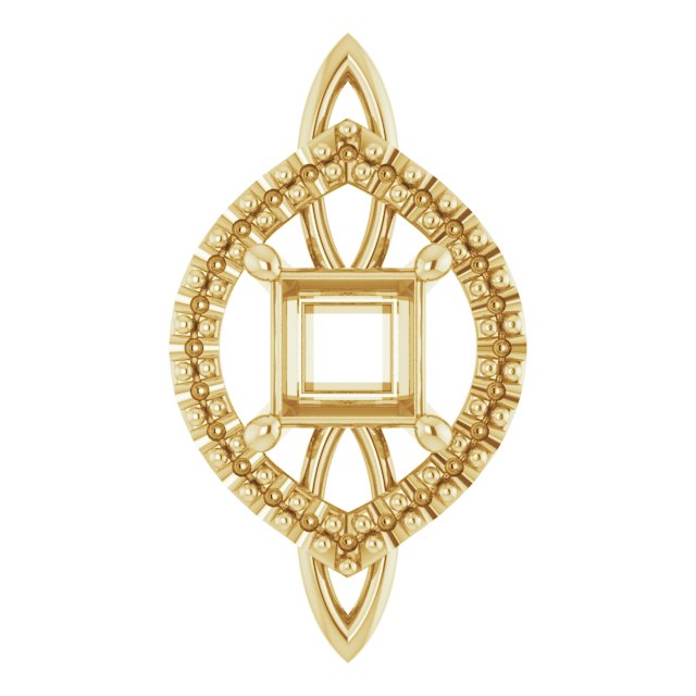 Sculptural Halo-Style Pendant