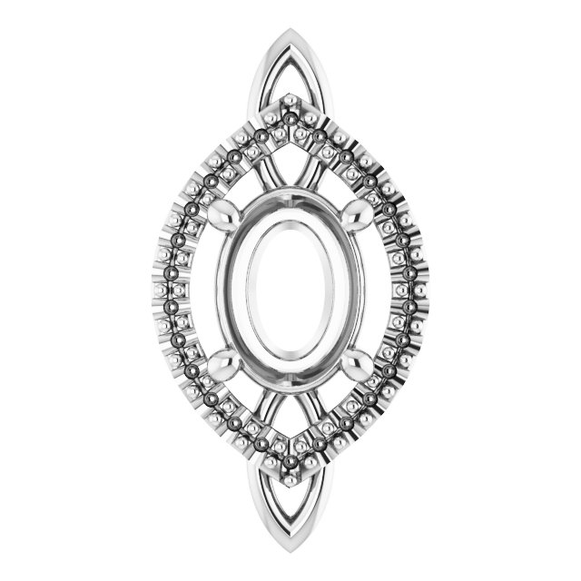 Sculptural Halo-Style Pendant