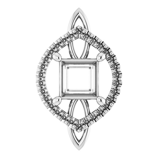 Sculptural Halo-Style Pendant