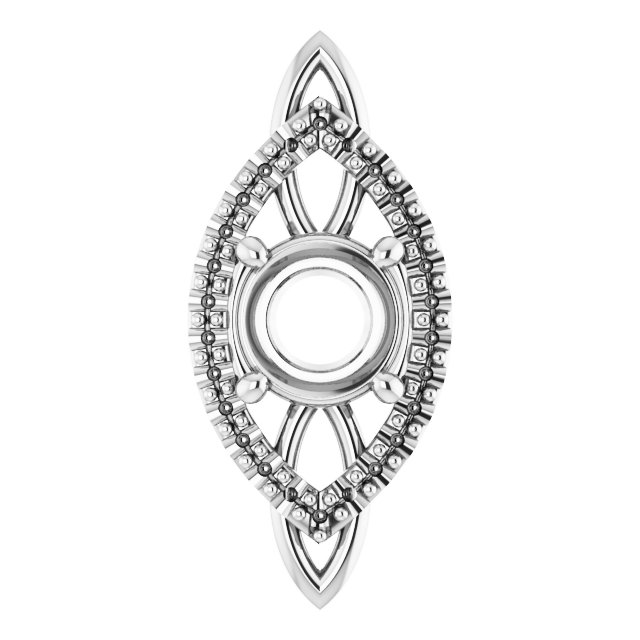 Sculptural Halo-Style Pendant