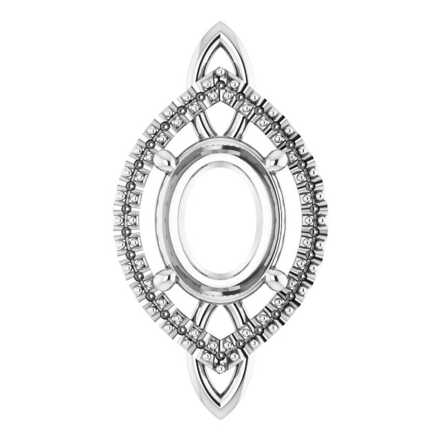 Sculptural Halo-Style Pendant